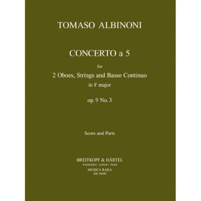 ALBINONI - CONCERTO A 5 IN F OP. 9/3