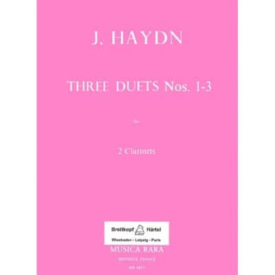  Haydn J. - Sechs Duos Band 1, Nr. 1-3 - 2 Clarinettes