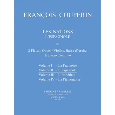 EDITION BREITKOPF COUPERIN FRANCOIS - LES NATIONS II 