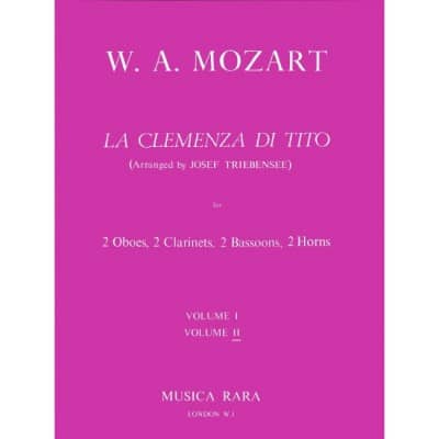 EDITION BREITKOPF MOZART - LA CLEMENZA DI TITO K. 621 KV 621