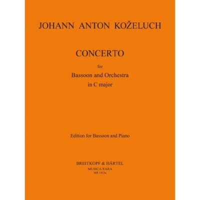 KOZELUCH J. A. - CONCERTO C-DUR - BASSON ET PIANO