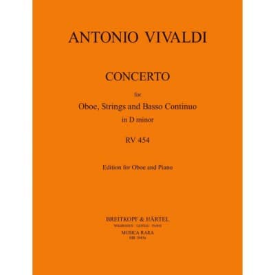 VIVALDI A. - CONCERTO D-MOLL RV 454 - OBOE, KLAVIER