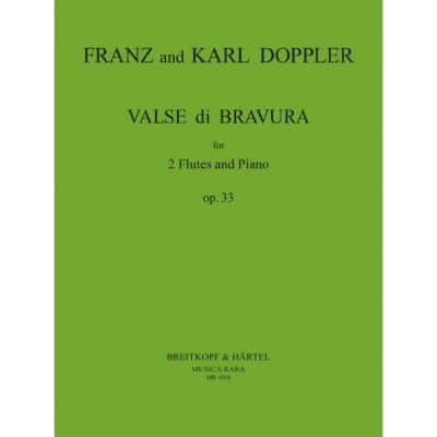 DOPPLER FRANZ - VALSE DI BRAVURA OP. 33 - 2 FLUTE, ORCHESTRA