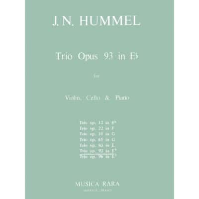 HUMMEL - KLAVIERTRIO ES-DUR OP. 93
