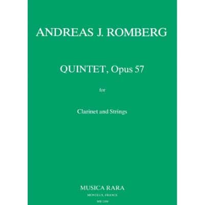  Romberg Andreas - Quintett Op. 57 - Clarinet, 2 Violin, Viola, Cello