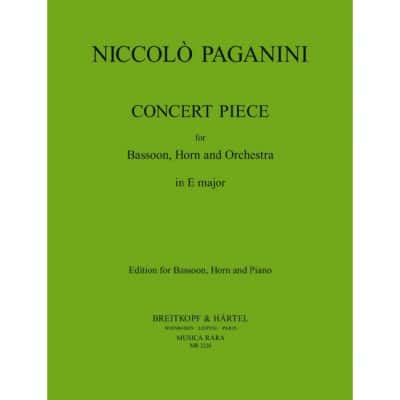 PAGANINI NICCOLO - KONZERTSTUCK - BASSOON, HORN, PIANO
