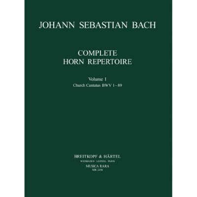 EDITION BREITKOPF BACH - COMPLETE HORN REPERTOIRE - HOUN