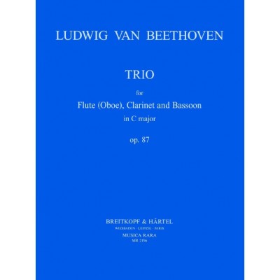 BEETHOVEN LUDWIG VAN - TRIO OP. 87 - FLUTE, CLARINET, BASSOON