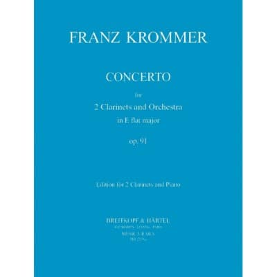  Krommer Franz - Concerto In Es Op. 91 - 2 Clarinet, Piano