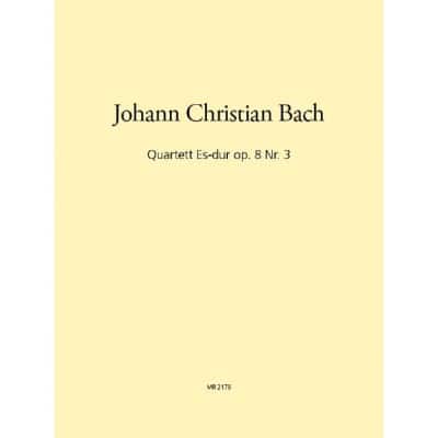  Bach Johann Christian - Quartett Es-dur Op. 8/3 - Flute, Violin, Viola, Cello