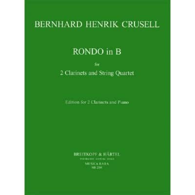 CRUSELL BERNHARD HENRIK - RONDO IN B - 2 CLARINET, PIANO