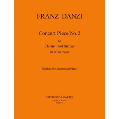  Danzi Franz - Konzertstueck Nr. 2 In G - Clarinet, Piano