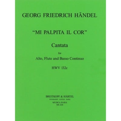  Händel G. F. - Mi Palpita Il Cor Hwv 132 - Alto Et Instruments 