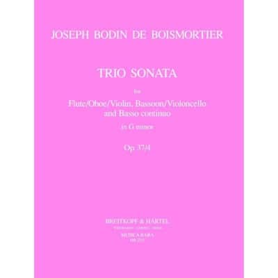 BOISMORTIER JOSEPH BODIN DE - TRIOSONATE IN G OP. 37/4 - FLUTE, BASSOON, BASSO CONTINUO