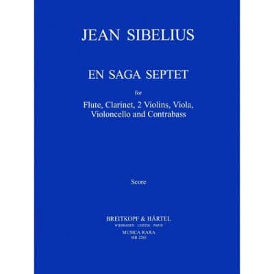 SIBELIUS JEAN - EN SAGA - REKONSTRUKTION - FLUTE, CLARINET, STRING QUINTET