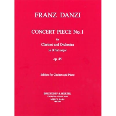  Danzi Franz - Konzertstuck Nr. 1 Op. 45 - Clarinet, Piano