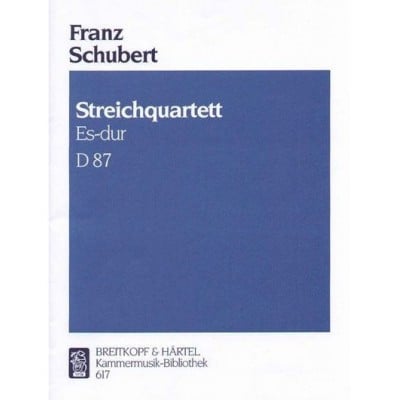 SCHUBERT F. - STREICHQUARTETT ES-DUR D 87