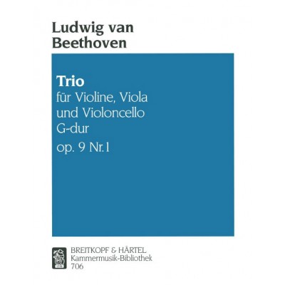 BEETHOVEN LUDWIG VAN - STREICHTRIO NR. 2 G-DUR OP.9/1 - VIOLIN, VIOLA, CELLO