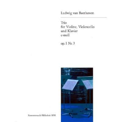 BEETHOVEN LUDWIG VAN - KLAVIERTRIO C-MOLL OP. 1/3 - VIOLIN, CELLO, PIANO