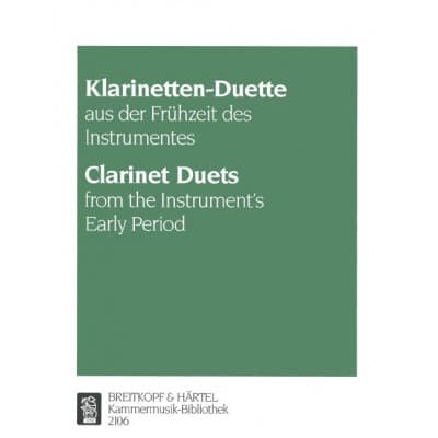  Klarinette-duette Aus Der Fruhzeit - 2 Clarinettes