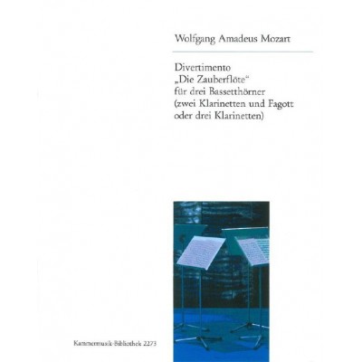 EDITION BREITKOPF MOZART WOLFGANG AMADEUS - DIVERTIMENTO ZAUBERFLOTE - 3 BASS HORN