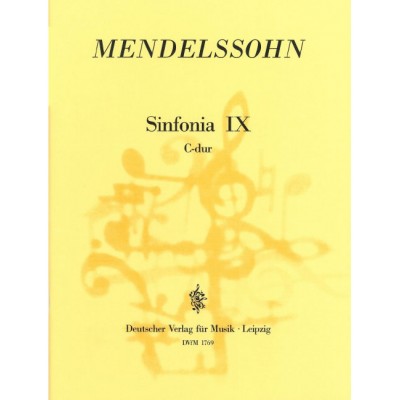 MENDELSSOHN-BARTHOLDY F. - SINFONIA IX C-DUR - STRINGS