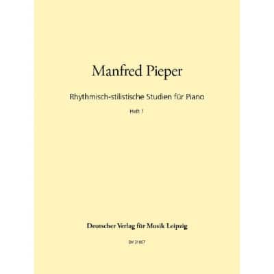 PIEPER MANFRED - RHYTHMISCHE STILIST. STUDIEN - PIANO