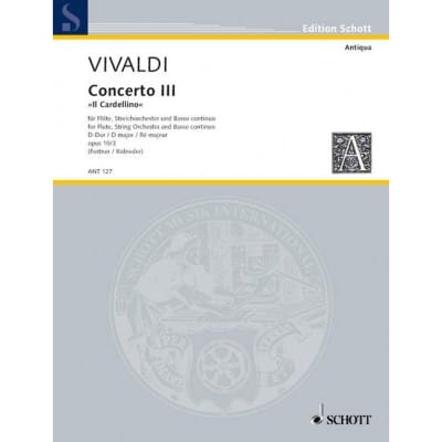 VIVALDI A. - CONCERTO NO. 3 D MAJOR OP. 10/3 RV 428/PV 155