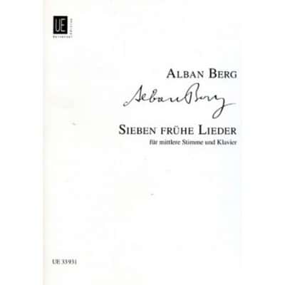 BERG A. - SIEBEN FRÜHE LIEDER - MITTLERE STIMME