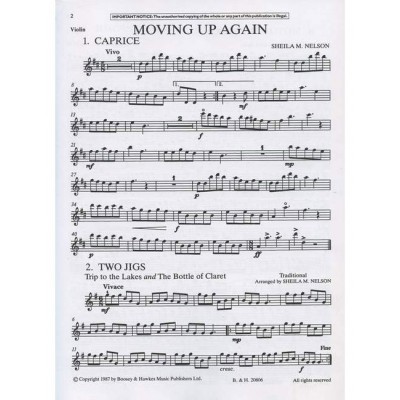 NELSON SHEILA - MOVING UP AGAIN (VIOLIN PART)