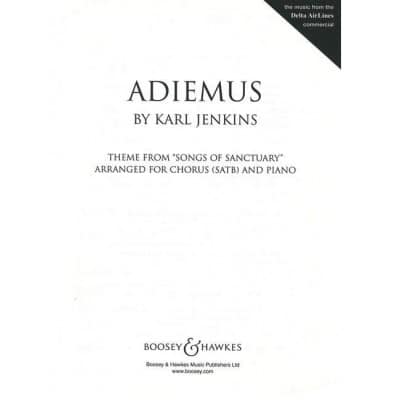 JENKINS KARL - ADIEMUS - MIXED CHOIR AND PIANO