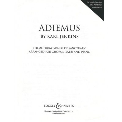 JENKINS KARL - ADIEMUS - MIXED CHOIR AND PIANO