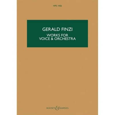 FINZI - WORKS FOR VOICE AND ORCHESTRA HPS 1456 - VOICE ET ORCHESTRE