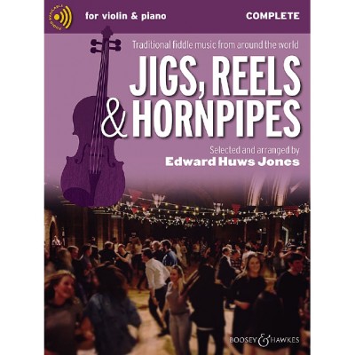 BOOSEY and HAWKES HUWS JONES EDWARD - JIGS, REELS and HORNPIPES - VIOLIN AND PIANO, GUITAR AD LIB