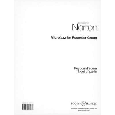 NORTON CHRISTOPHER - MICROJAZZ FOR RECORDER GROUP - 3 FLÛTES À BEC (SSA), PIANO ET...