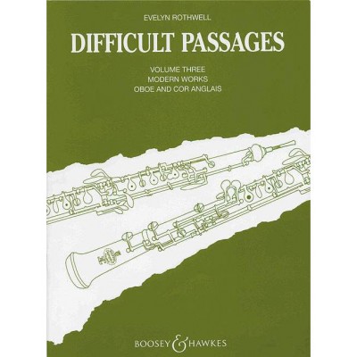 BOOSEY & HAWKES DIFFICULT PASSAGES - HAUTBOIS (COU ANGLAIS)