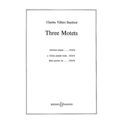 STANFORD CHARLES VILLIERS - THREE MOTETS OP. 38/2 - MIXED CHOIR