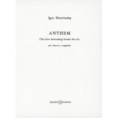  Stravinsky Igor - Anthem - Mixed Choir 