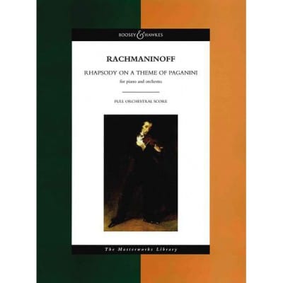 RACHMANINOFF - RHAPSODY ON A THEME OF PAGANINI OP. 43 - PIANO ET ORCHESTRE