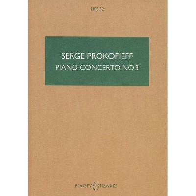 BOOSEY & HAWKES PROKOFIEFF - PIANO CONCERTO NO. 3 IN C MAJOR OP. 26 HPS 52 - PIANO ET ORCHESTRE