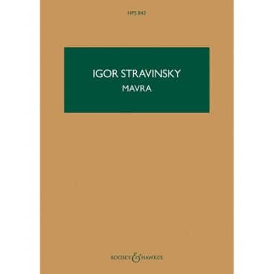 STRAVINSKY IGOR - MAVRA - TASCHENPARTITUR