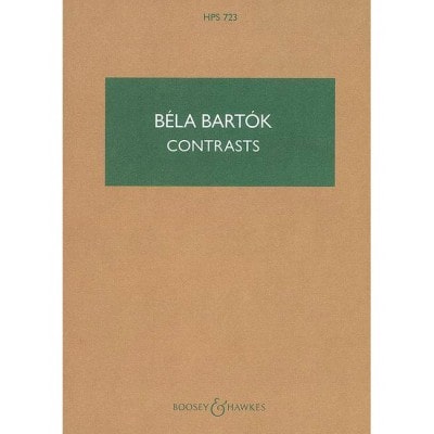 BARTÓK - CONTRASTS HPS 723 - VIOLON, CLARINETTE ET PIANO