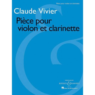 BOOSEY & HAWKES Vivier - Pièce Pour Violon et Clarinettete - Violon et Clarinette