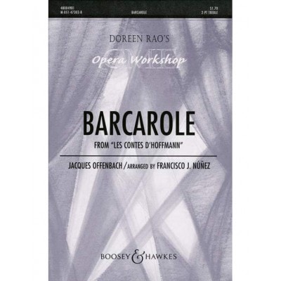 OFFENBACH - BARCAROLE - 2-PART TREBLE VOICES (SA) ET PIANO