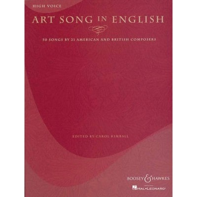 BOOSEY & HAWKES ART SONG IN ENGLISH - HIGH VOICE AND PIANO