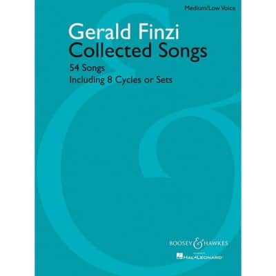 FINZI GERALD - COLLECTED SONGS - MEDIUM/LOW VOICE AND PIANO