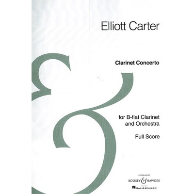 CARTER E. - CLARINET CONCERTO - CLARINETTE