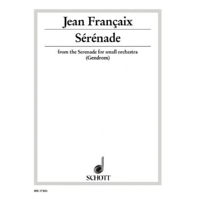 SCHOTT FRANÇAIX - SÉRÉNADE - VIOLONCELLE ET PIANO