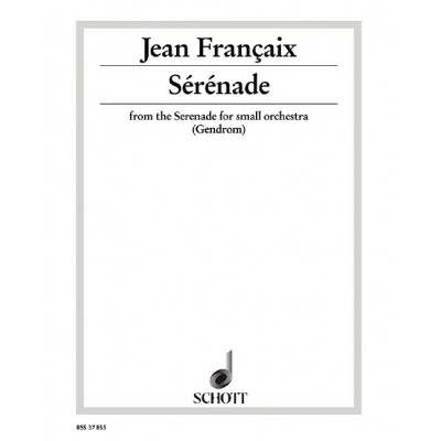 FRANAIX JEAN - SERENADE - CELLO AND PIANO