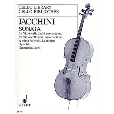  Jaccini Giuseppe - Sonata A Minor Op.1/8 - Cello And Basso Continuo